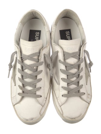 Golden Goose Leather Printed Sneakers