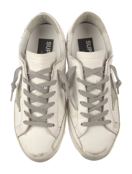 Golden Goose Leather Printed Sneakers