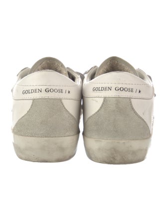 Golden Goose Leather Printed Sneakers