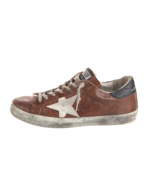 Golden Goose Leather Distressed Accents Sneakers