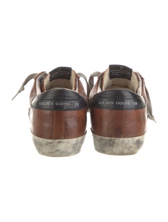 Golden Goose Leather Distressed Accents Sneakers