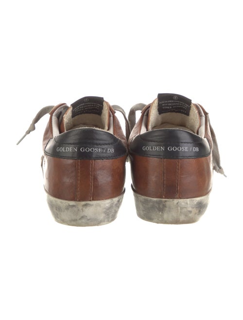 Golden Goose Leather Distressed Accents Sneakers