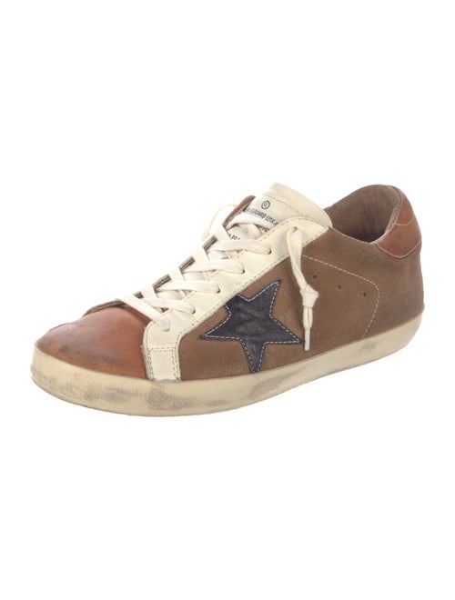Golden Goose Suede Distressed Accents Sneakers