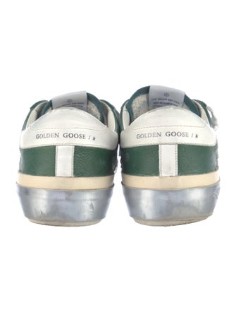 Golden Goose Leather Colorblock Pattern Sneakers
