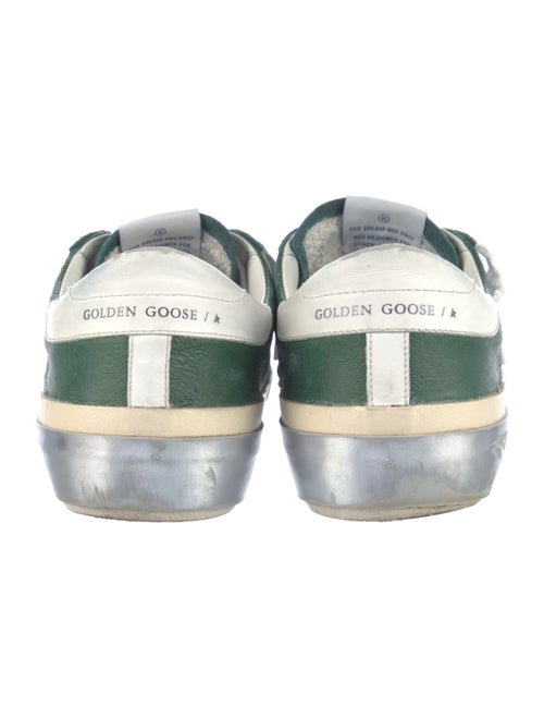 Golden Goose Leather Colorblock Pattern Sneakers