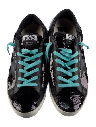 Golden Goose Sequins Printed Sneakers