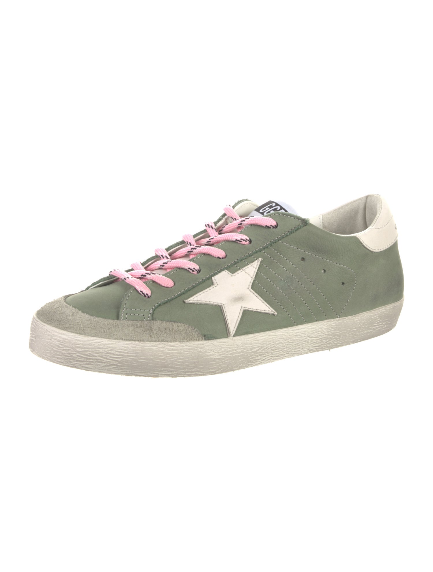 Golden Goose Leather Distressed Accents Sneakers