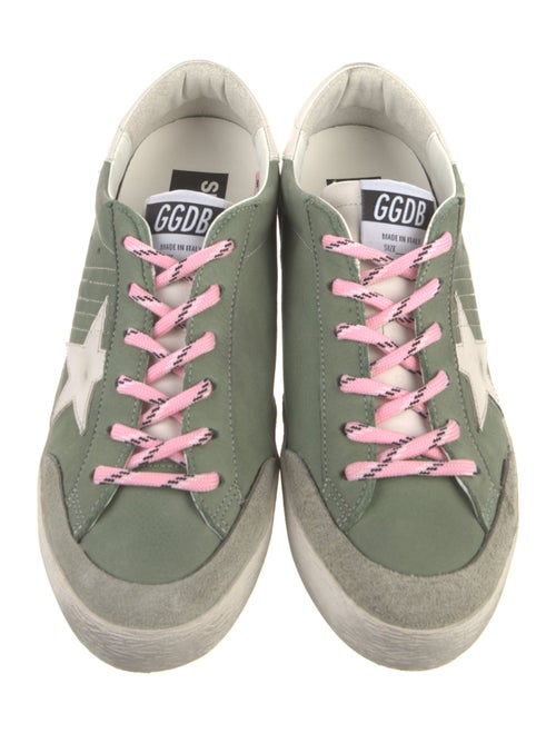 Golden Goose Leather Distressed Accents Sneakers