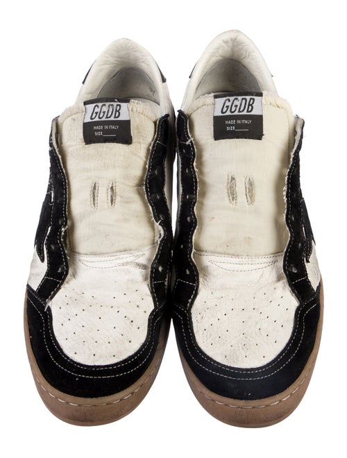 Golden Goose Leather Colorblock Pattern Sneakers