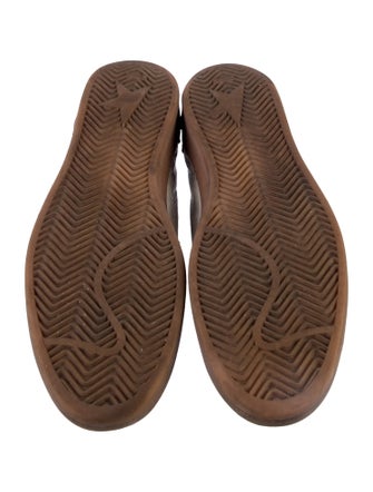 Golden Goose Leather Colorblock Pattern Sneakers