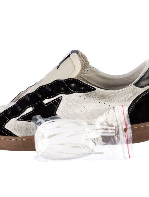 Golden Goose Leather Colorblock Pattern Sneakers