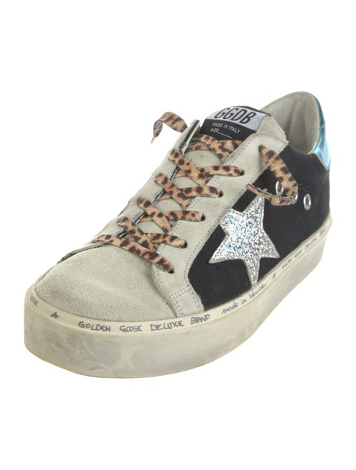 Golden Goose Canvas Colorblock Pattern Sneakers