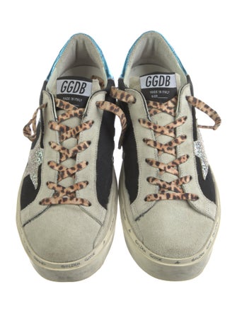 Golden Goose Canvas Colorblock Pattern Sneakers