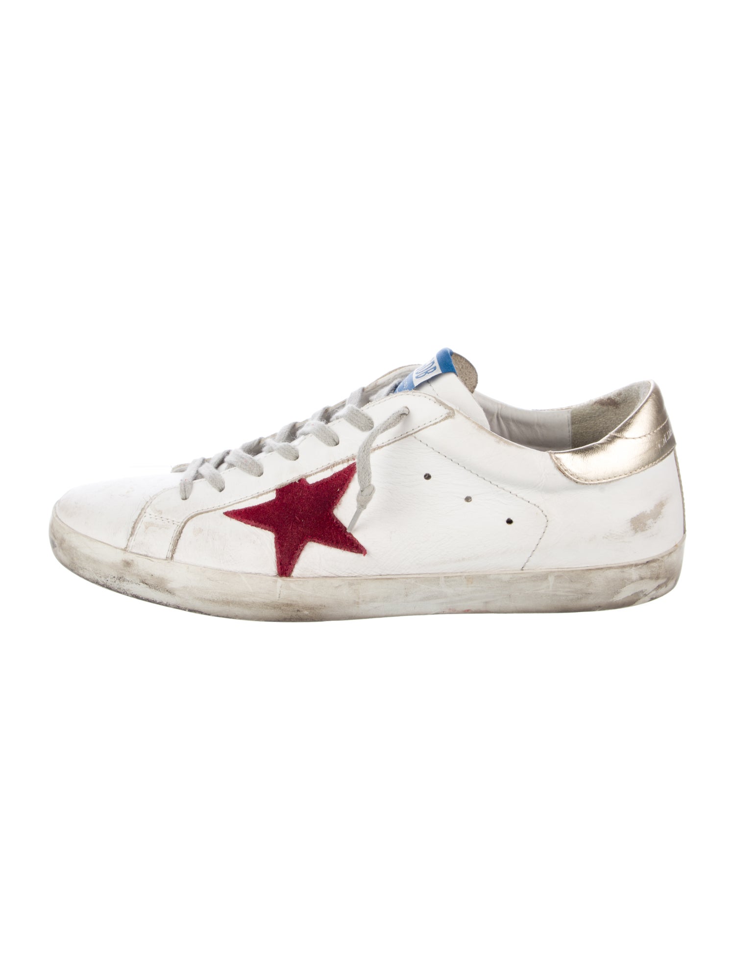 Golden Goose Leather Distressed Accents Sneakers