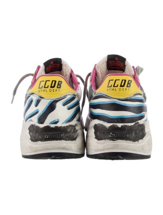 Golden Goose Canvas Animal Print Sneakers