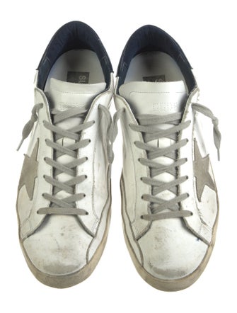 Golden Goose Leather Distressed Accents Sneakers