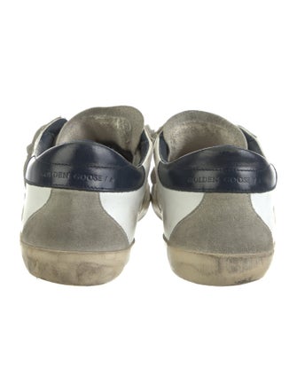 Golden Goose Leather Distressed Accents Sneakers