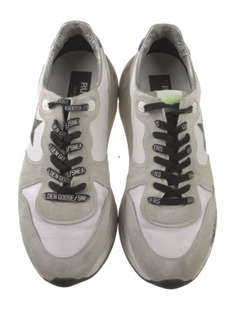 Golden Goose Suede Colorblock Pattern Sneakers