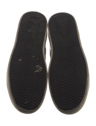 Golden Goose Leather Glitter Accents Sneakers