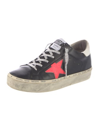Golden Goose Leather Distressed Accents Sneakers