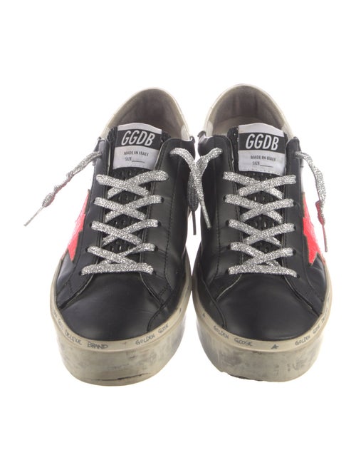 Golden Goose Leather Distressed Accents Sneakers