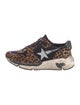 Golden Goose Ponyhair Animal Print Sneakers