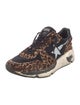 Golden Goose Ponyhair Animal Print Sneakers