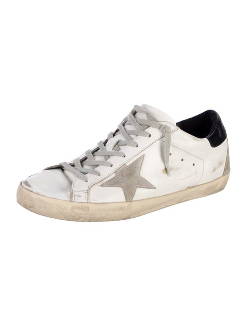 Golden Goose Leather Distressed Accents Sneakers
