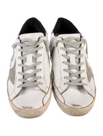 Golden Goose Leather Distressed Accents Sneakers