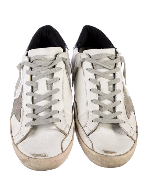 Golden Goose Leather Distressed Accents Sneakers