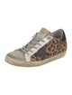 Golden Goose Ponyhair Animal Print Sneakers
