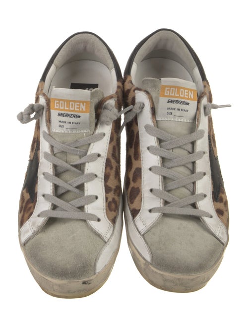 Golden Goose Ponyhair Animal Print Sneakers