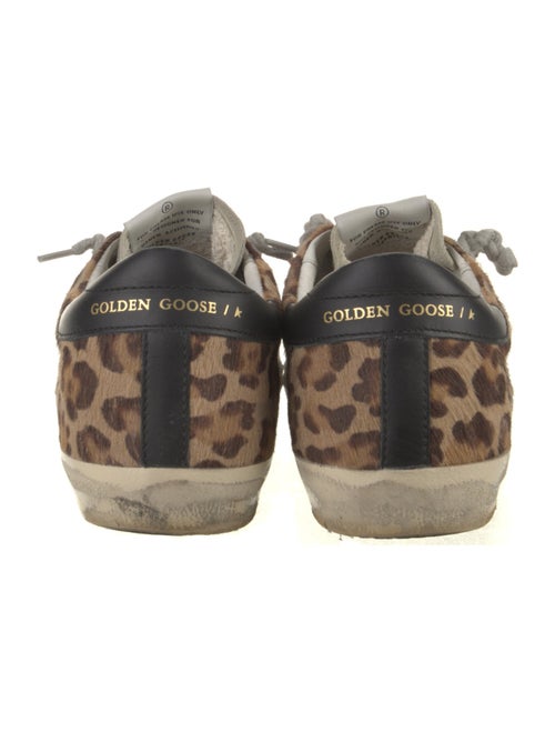 Golden Goose Ponyhair Animal Print Sneakers