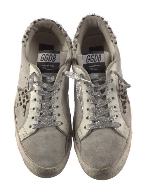 Golden Goose Suede Animal Print Sneakers