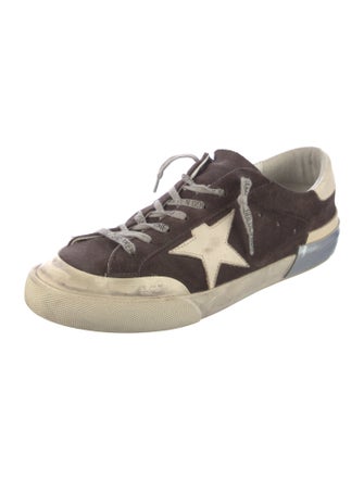 Golden Goose Suede Printed Sneakers