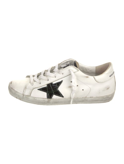 Golden Goose Leather Distressed Accents Sneakers