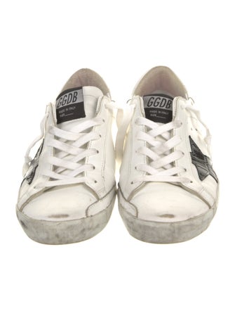 Golden Goose Leather Distressed Accents Sneakers