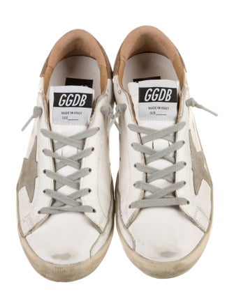 Golden Goose Leather Distressed Accents Sneakers