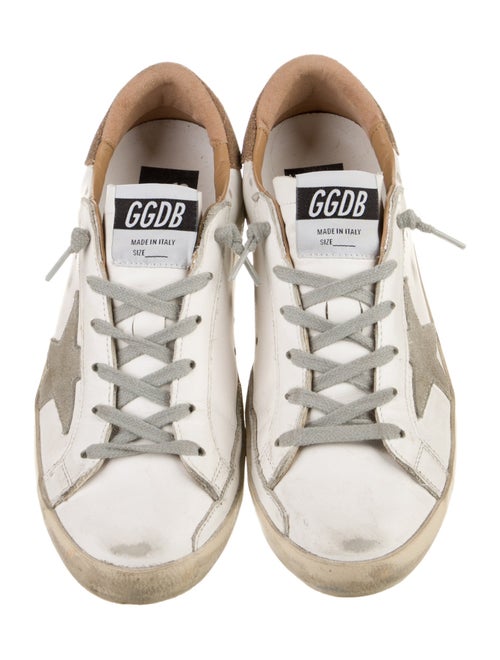 Golden Goose Leather Distressed Accents Sneakers