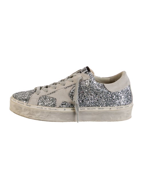 Golden Goose Glitter Animal Print Sneakers