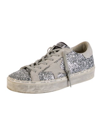 Golden Goose Glitter Animal Print Sneakers