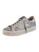Golden Goose Glitter Animal Print Sneakers