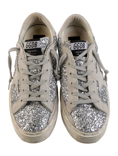 Golden Goose Glitter Animal Print Sneakers