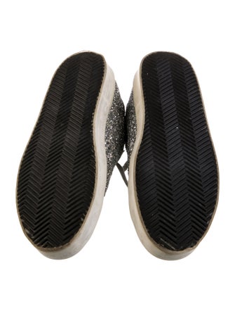 Golden Goose Glitter Animal Print Sneakers