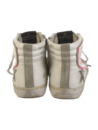 Golden Goose Leather Printed Sneakers