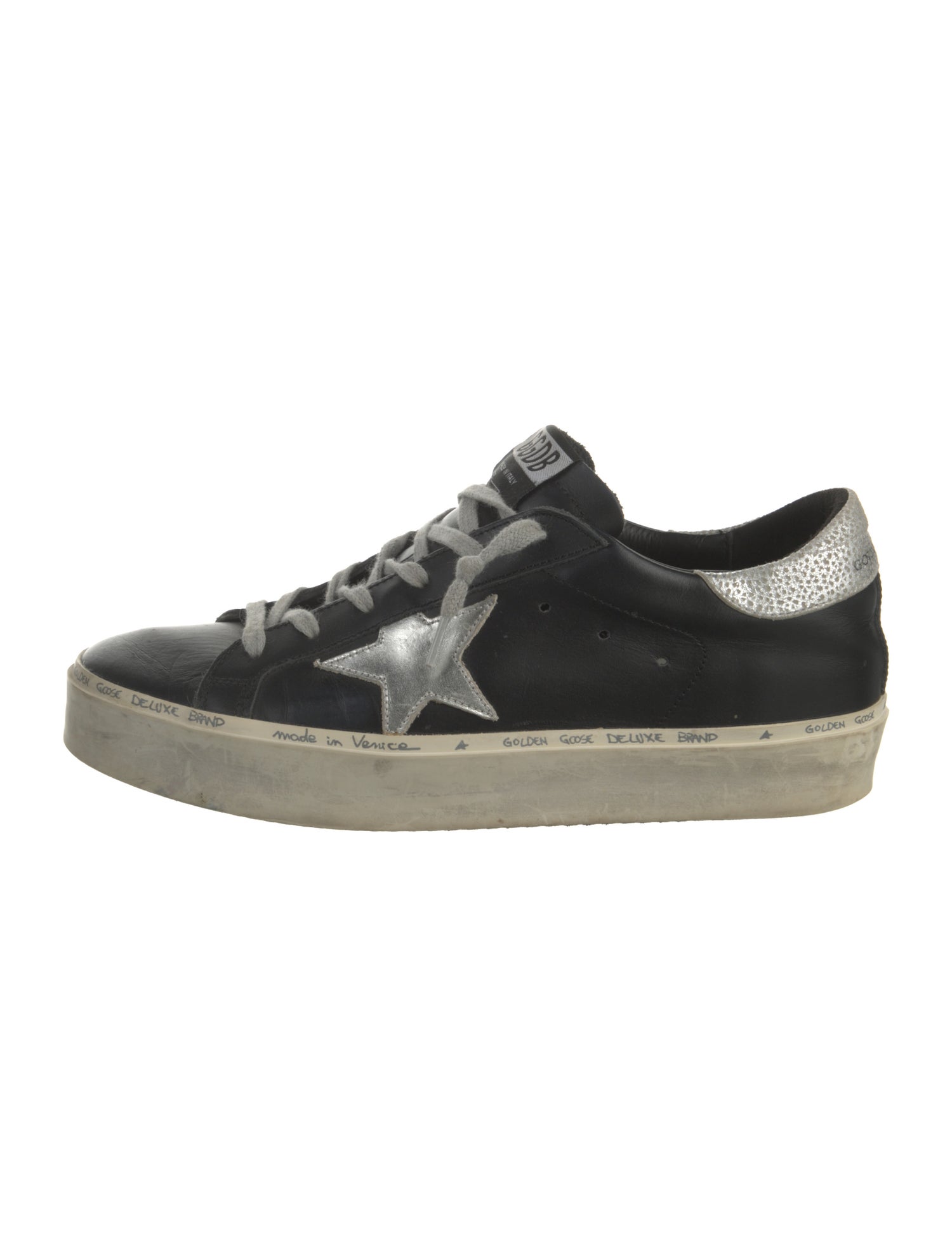 Golden Goose Leather Distressed Accents Sneakers