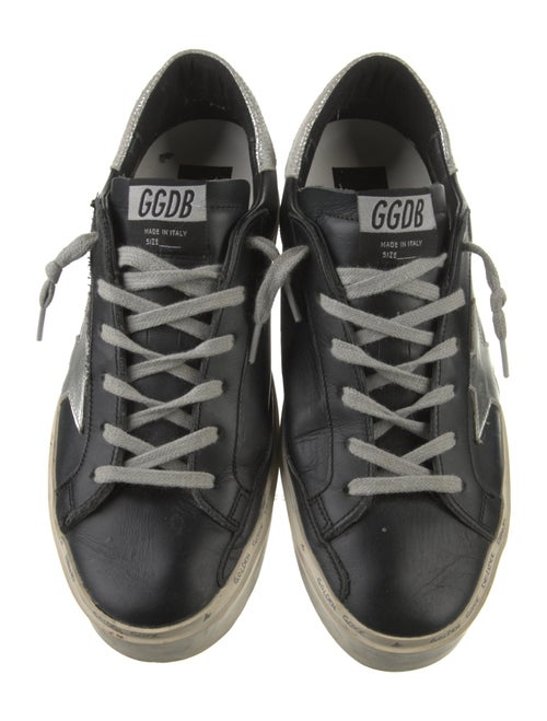 Golden Goose Leather Distressed Accents Sneakers