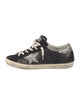 Golden Goose Leather Printed Sneakers