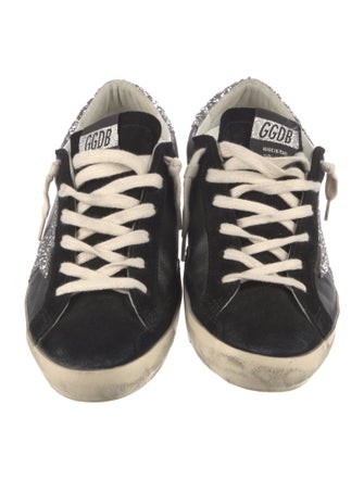 Golden Goose Leather Printed Sneakers