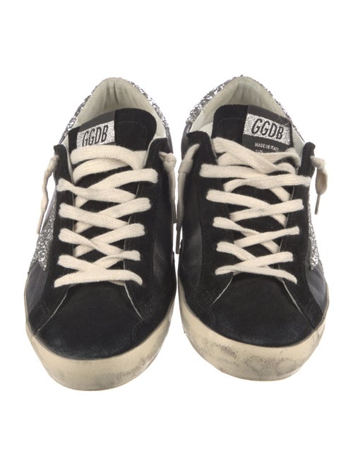 Golden Goose Leather Printed Sneakers